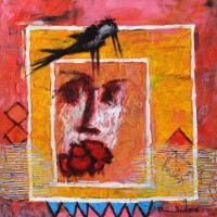 A. S. Rind, Untitled, 30 x 30 Inch, Acrylic on Canvas, Figurative Painting, AC-ASR-133